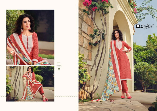 Isabella By Zulfat Printed Cotton Dress Material Catalog
